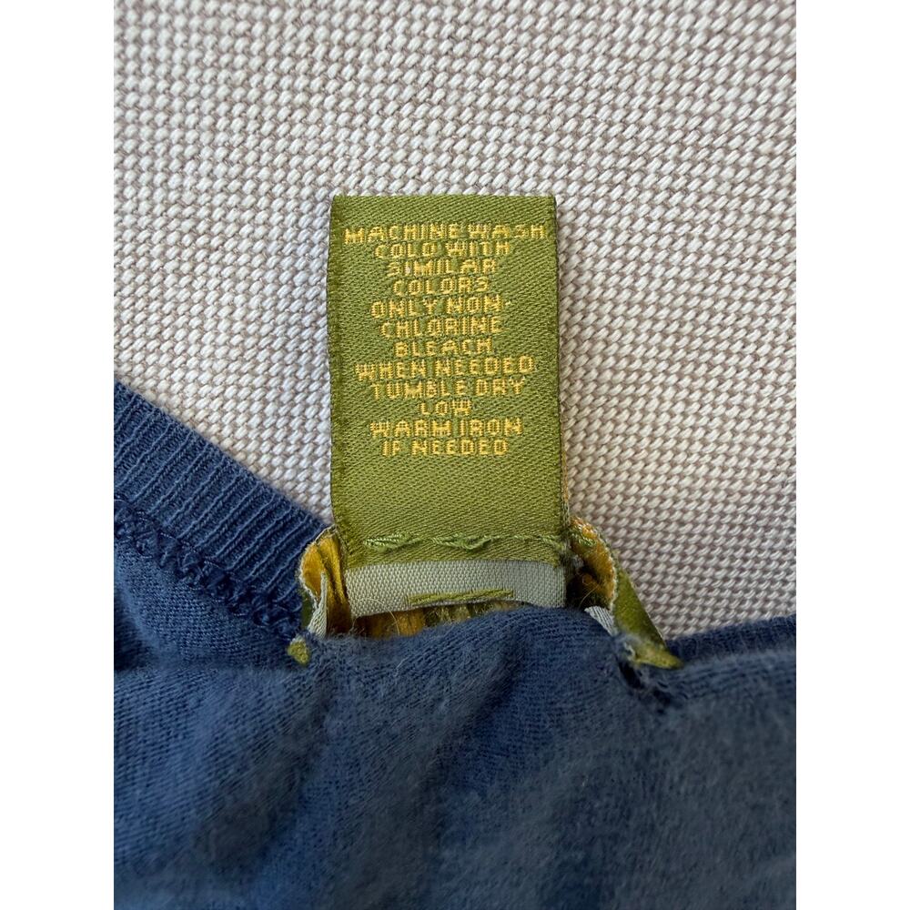 Vintage Y2K Hollister Long Sleeve Scoop Neck Shirt Fitted Tee Blue Women Large - Picture 4 of 12
